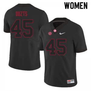 NCAA Women's Alabama Crimson Tide #45 Robbie Ouzts Stitched College 2021 Nike Authentic Black Football Jersey AA17A60KT
